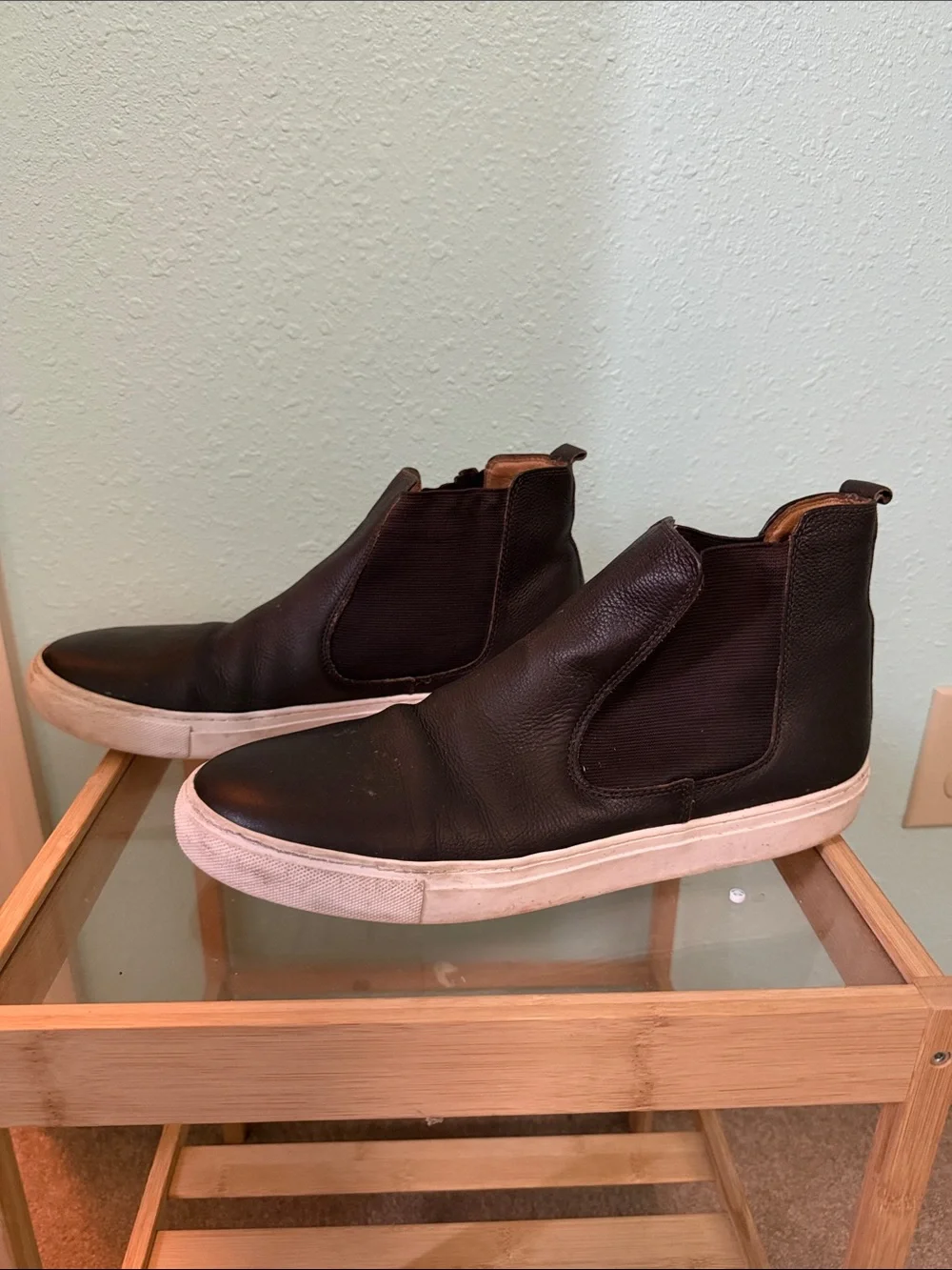 Men's Dark Brown Leather Chukka Boot-Sneaker Hybrid